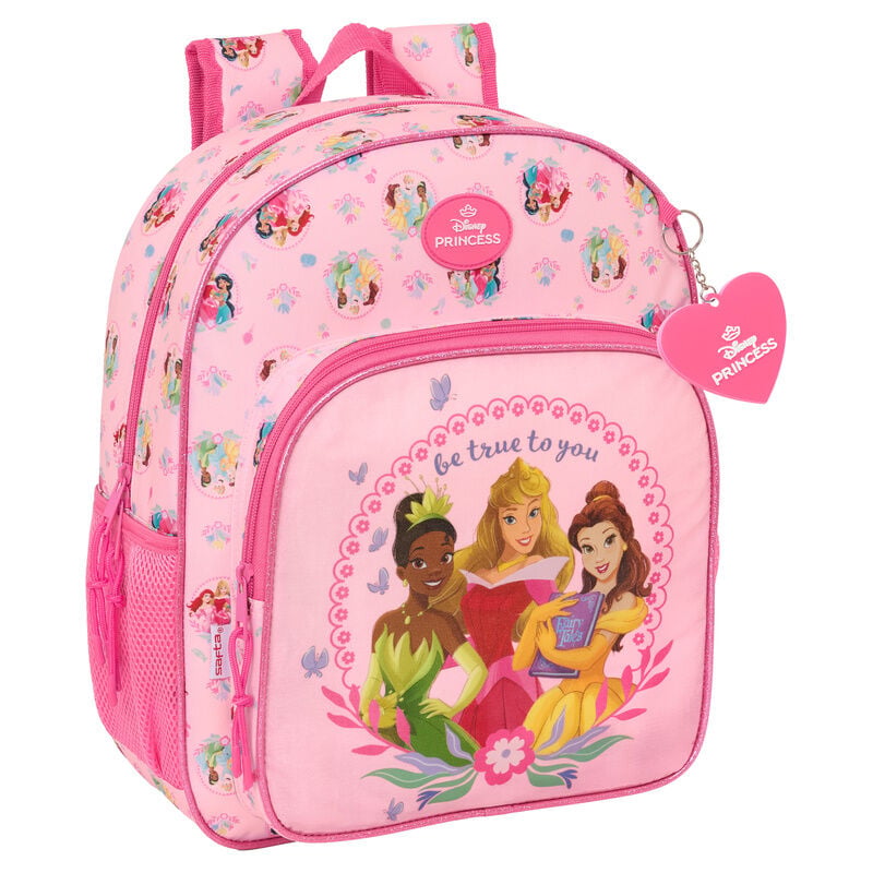 Mochila rosa de Princesas Disney SAFTA de 38 cm