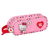 Portatodo doble Hello Kitty rosa SAFTA con dos compartimentos