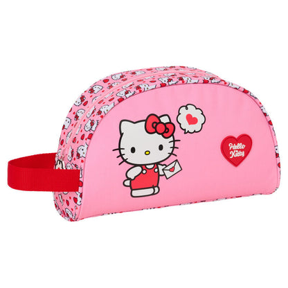 Neceser rosa SAFTA de Hello Kitty con asa lateral