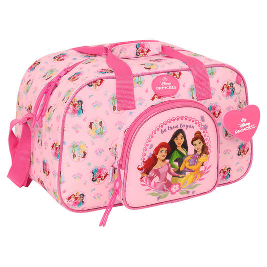 Bolsa de deporte rosa Princesas Disney con bolsillo frontal