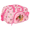 Bolsa de deporte rosa Princesas Disney con bolsillo frontal
