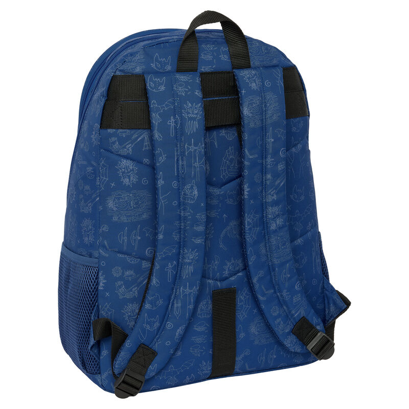 Mochila azul SAFTA de Cómo entrenar a tu dragón con ilustración de dragón - 2