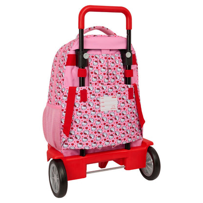 Trolley mochila rosa Hello Kitty SAFTA con ruedas - 2