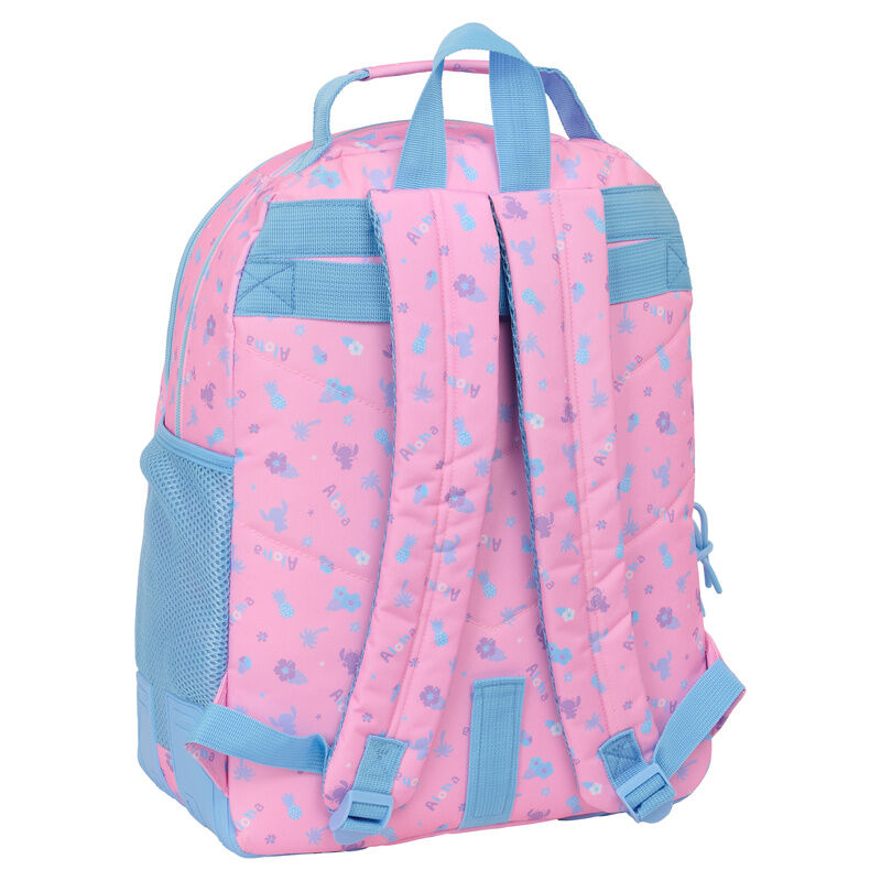 Mochila rosa y azul Disney Stitch de 42 cm - 2
