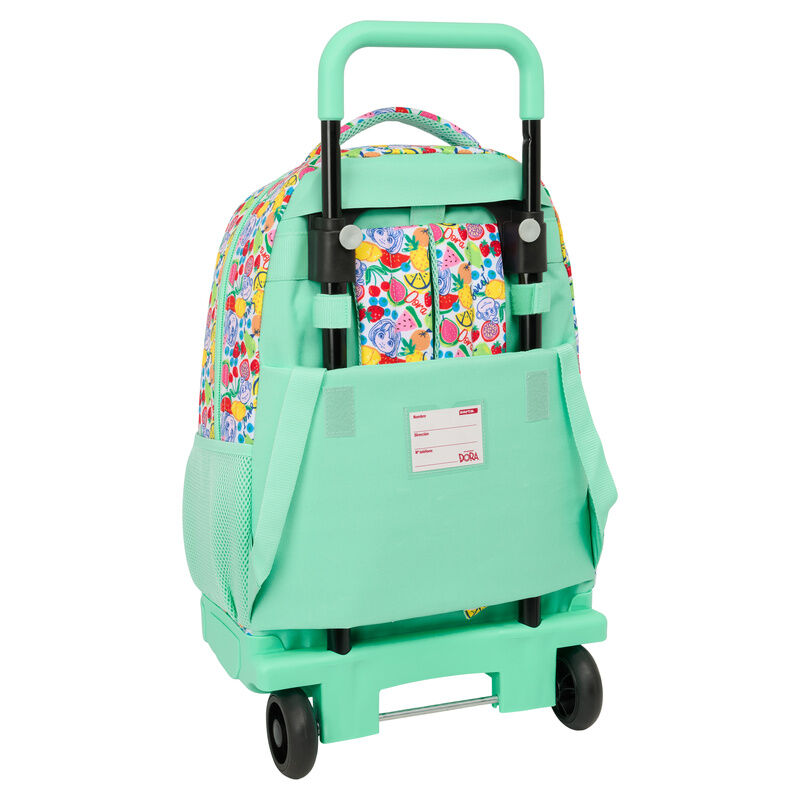 Trolley escolar verde menta de Dora la Exploradora con mochila extraíble - 2