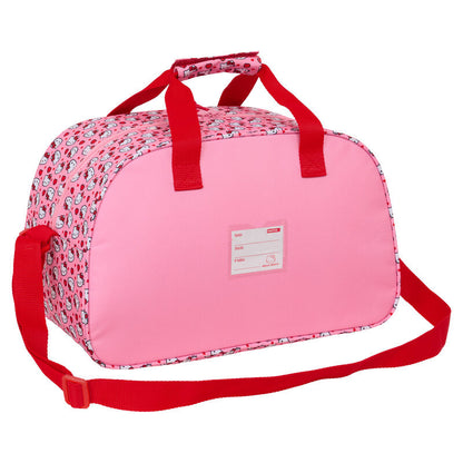 Bolsa de deporte rosa de Hello Kitty con bolsillo frontal y bandolera - 2