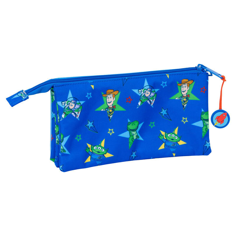 Portatodo triple azul de Toy Story con Buzz Lightyear y Woody - 2