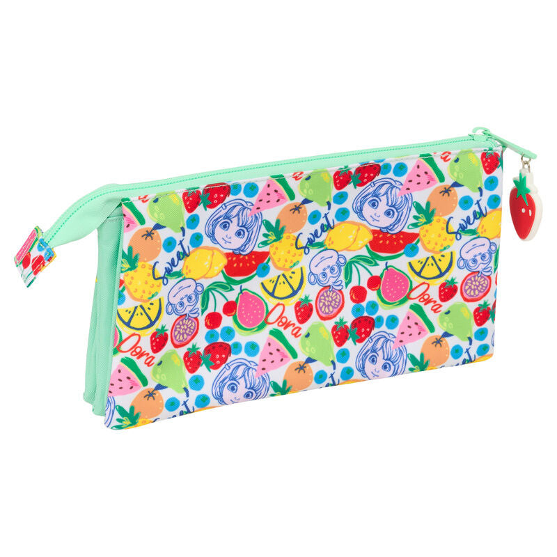 Portatodo triple verde menta de Dora la Exploradora con Dora y Botas - 2