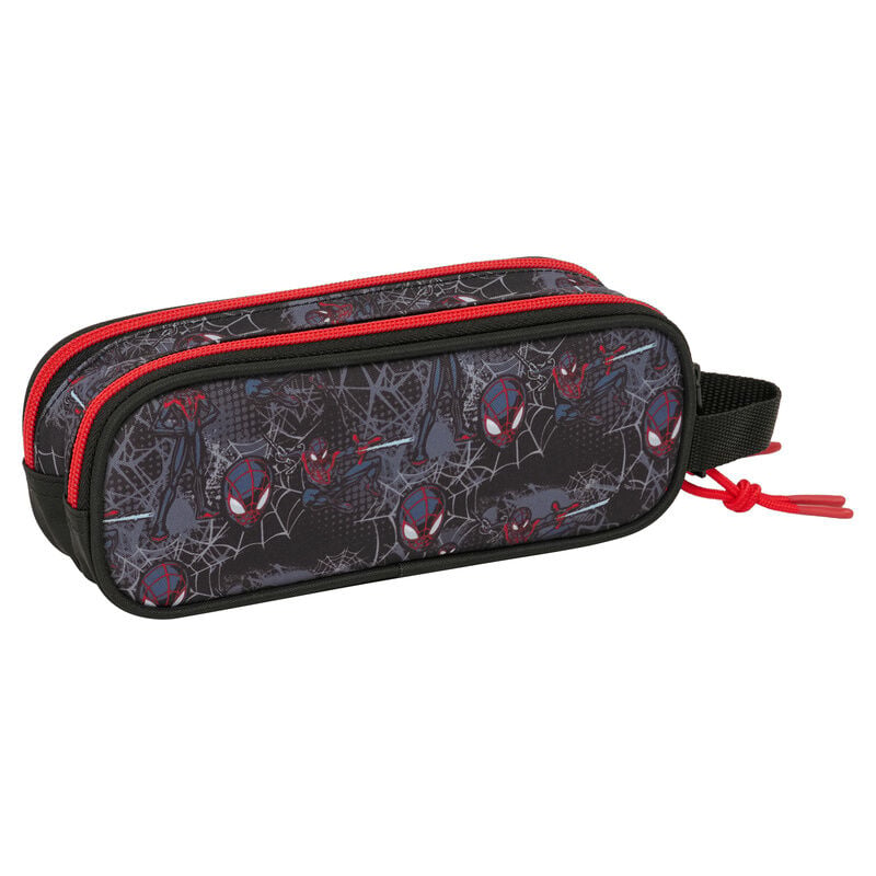 Portatodo doble negro de Miles Morales Spider-Man con detalles rojos - 2