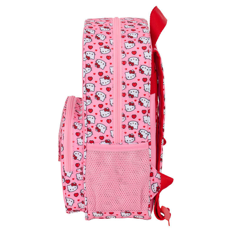 Mochila rosa de Hello Kitty con bolsillo frontal estampado - 3