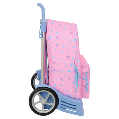 Trolley rosa Disney Stitch SAFTA con mochila extraíble y ruedas - 3