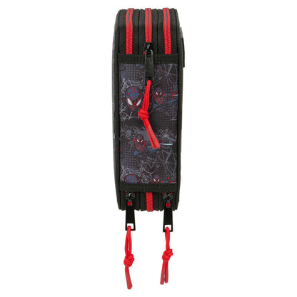 Plumier triple de Miles Morales Spider-Man en negro y rojo - 3