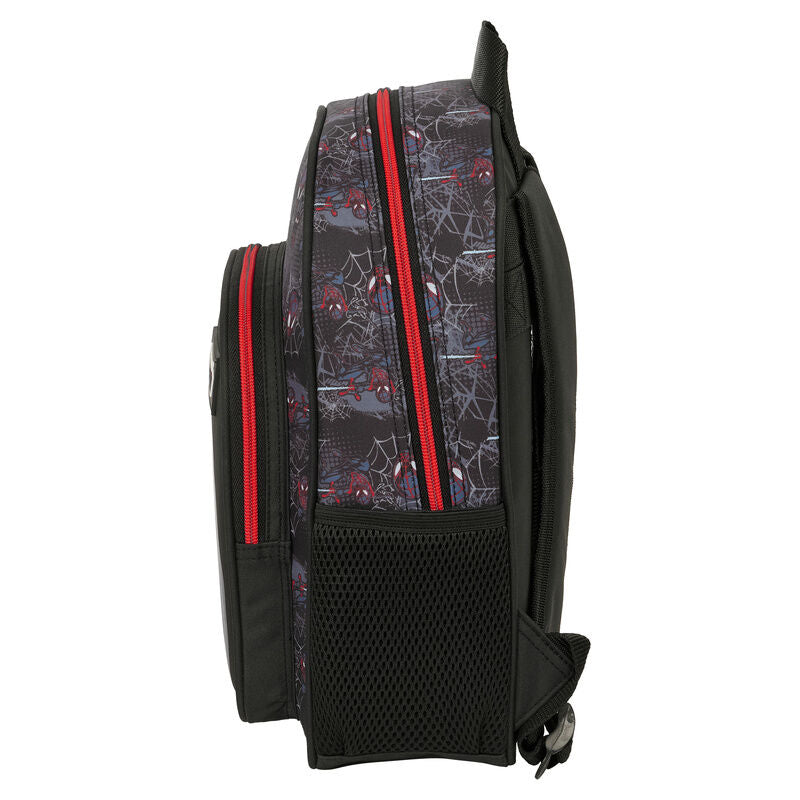 Mochila de Miles Morales Spider-Man Marvel negra y roja - 3