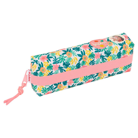 Portatodo Vaiana Moana Disney con estampado floral y cremallera rosa - 4