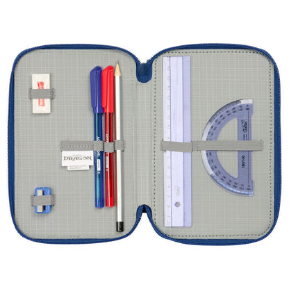 Plumier triple azul SAFTA de Cómo entrenar a tu dragón - 4