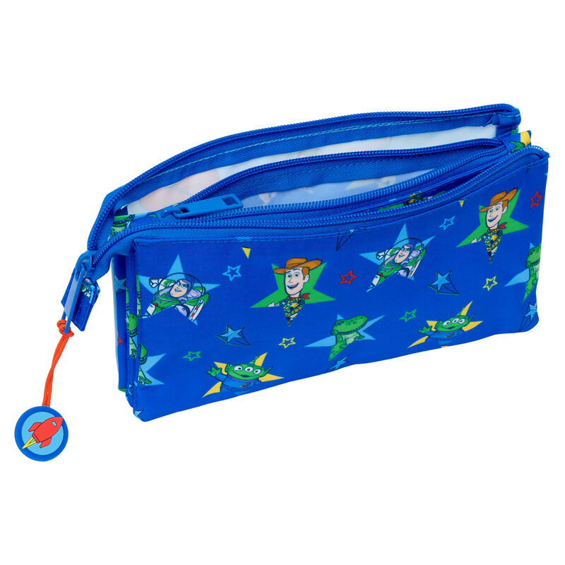 Portatodo triple azul de Toy Story con Buzz Lightyear y Woody - 3