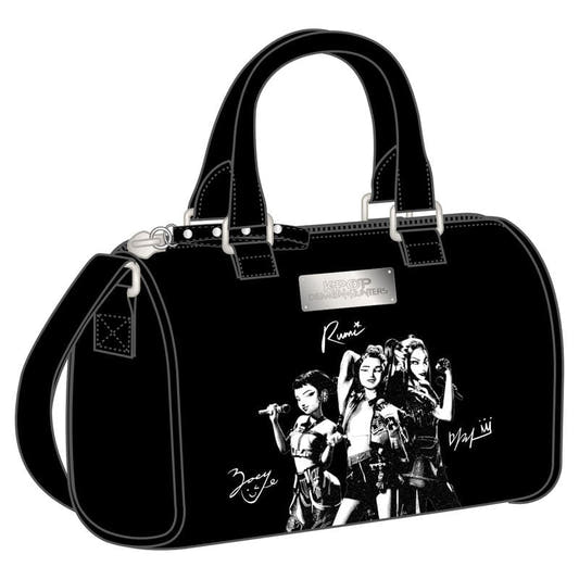 Bolso negro SAFTA de K-Pop Demon Hunters con asas y bandolera