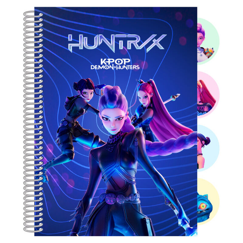 Cuaderno A5 SAFTA Kpop Demon Hunters con tapas duras y separadores