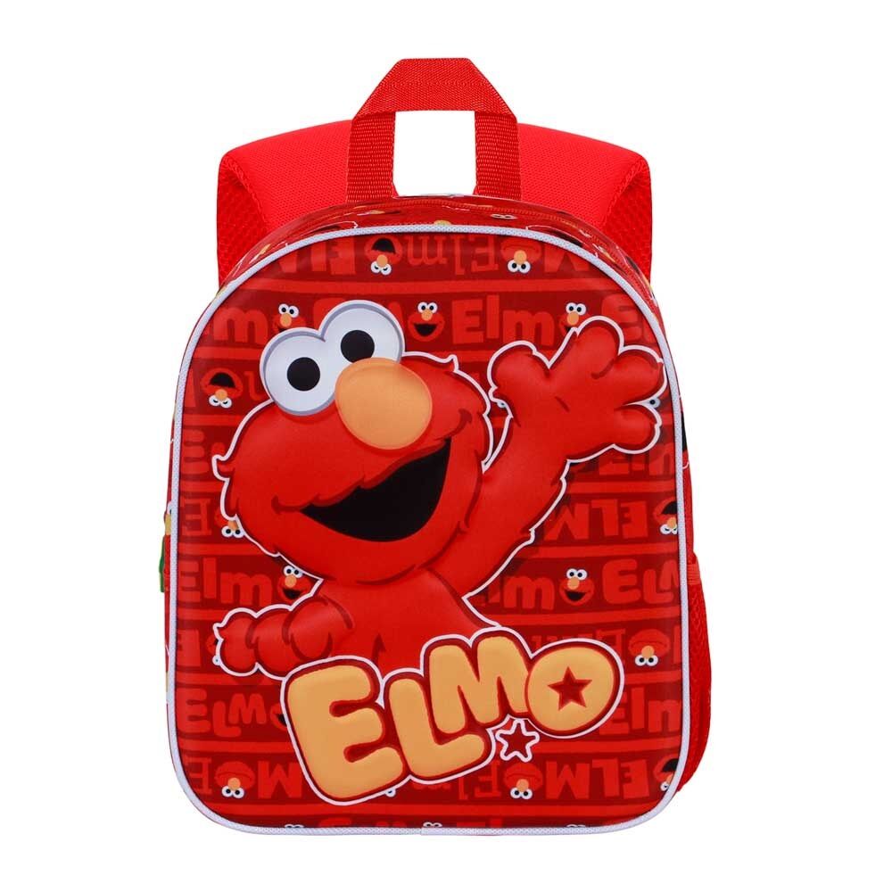 Mochila roja 3D de Elmo de Barrio Sésamo