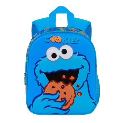 Mochila azul 3D de Monstruo de las Galletas de Barrio Sésamo
