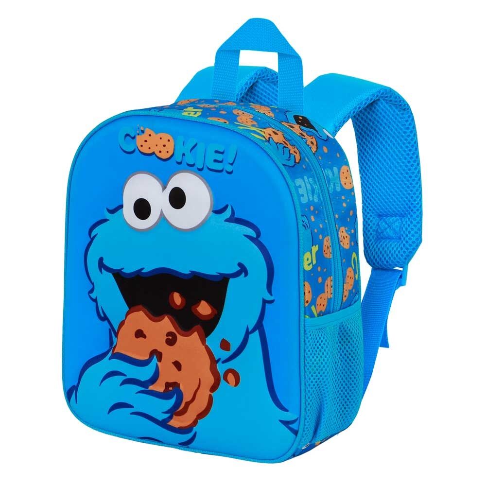 Mochila azul 3D de Monstruo de las Galletas de Barrio Sésamo - 4