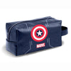 Neceser azul marino de Capitán América Marvel con cremallera y asa lateral