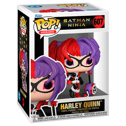 Figura FUNKO POP! de Harley Quinn Batman Ninja con cabello rojo y morado - 2