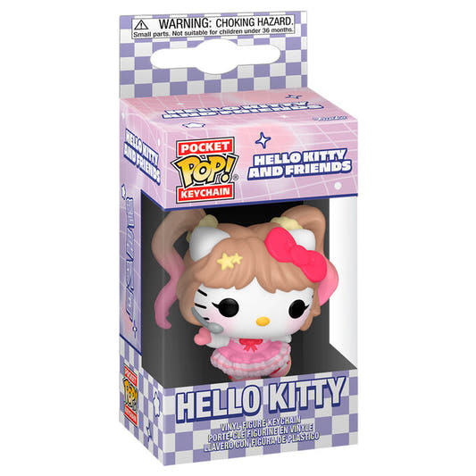 Llavero FUNKO Pocket POP! de Hello Kitty con lazo y vestido rosa - 2