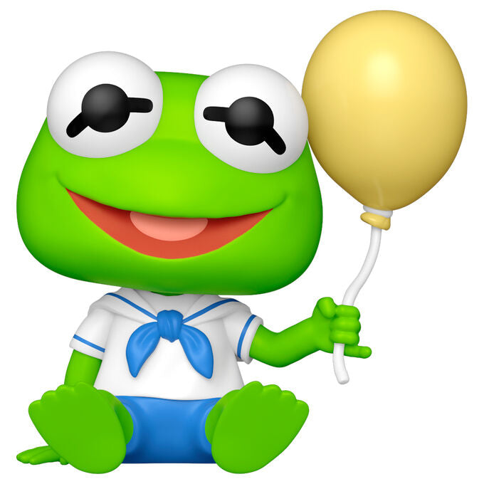Figura Funko POP! de Baby Kermit con uniforme marinero y globo amarillo