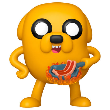 Figura Funko POP! de Jake de Hora de Aventuras con una sartén en llamas