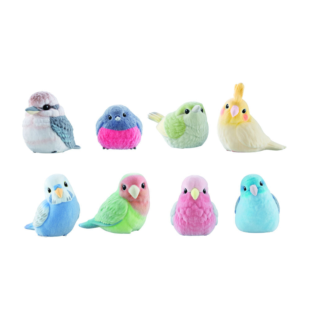 Figuras BANDAI Birds Mofu Mofu Tenori Friends de pájaros coloridos - 2