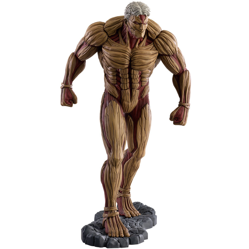 Figura Ichibansho de Armored Titan de Attack on Titan sobre base rocosa - 4
