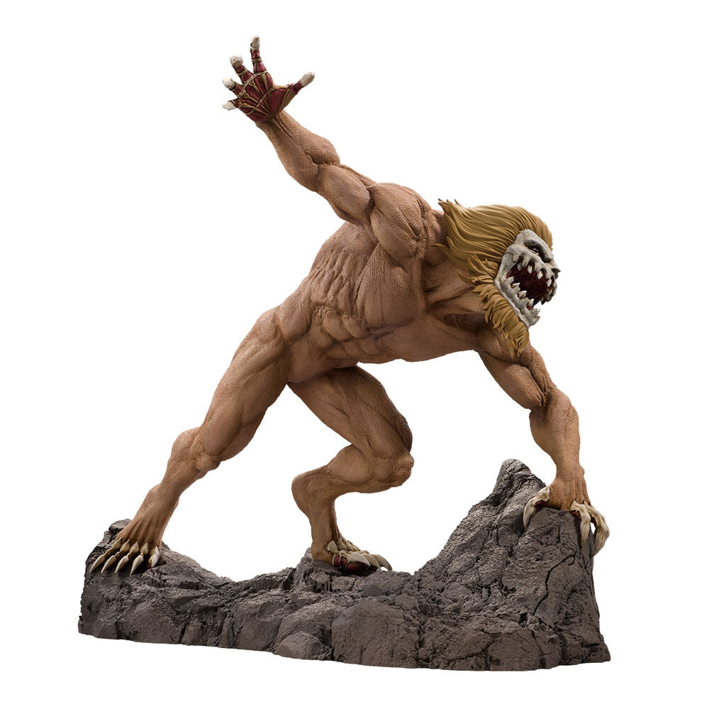 Figura Ichibansho Jaw Titan de Attack on Titan sobre base rocosa - 2