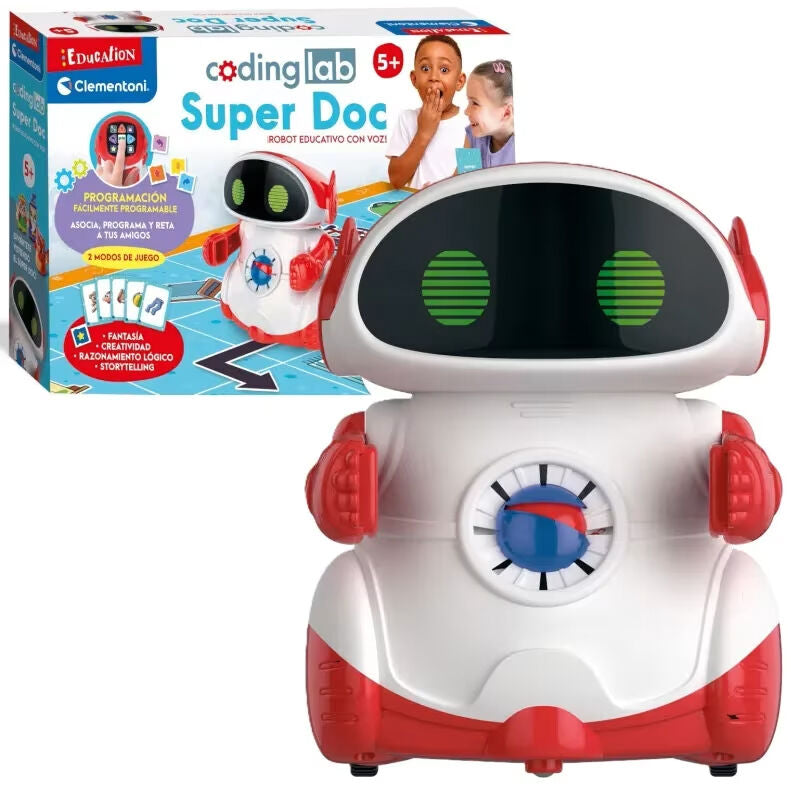 Robot educativo Super DOC de Clementoni en blanco y rojo