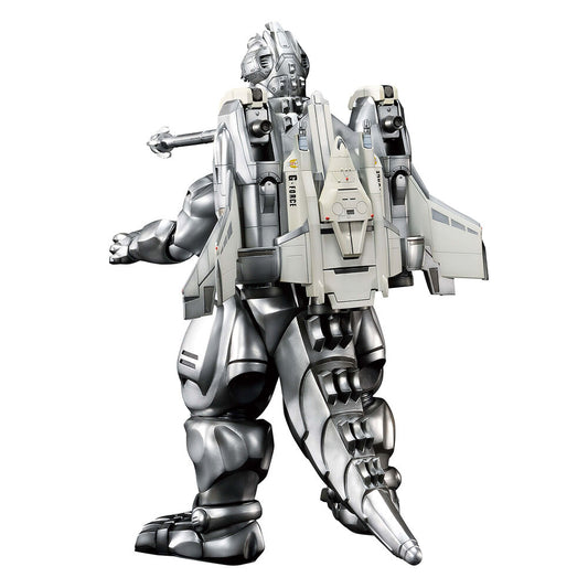 Figura plateada de Mecha-King Godzilla con cañones en los brazos - 3