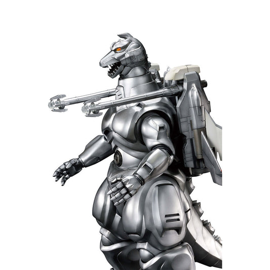 Figura plateada de Mecha-King Godzilla con cañones en los brazos - 7