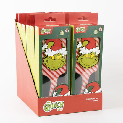 Cepillo para el pelo de El Grinch con diseño a rayas rojas y blancas - 2