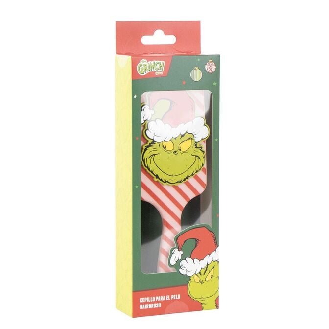 Cepillo para el pelo de El Grinch con diseño a rayas rojas y blancas - 3