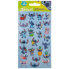 Lámina de 25 pegatinas reutilizables de Stitch Disney