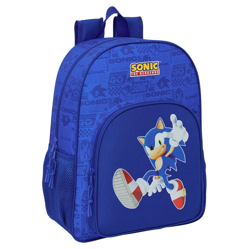 Mochila azul de Sonic the Hedgehog de 42 cm
