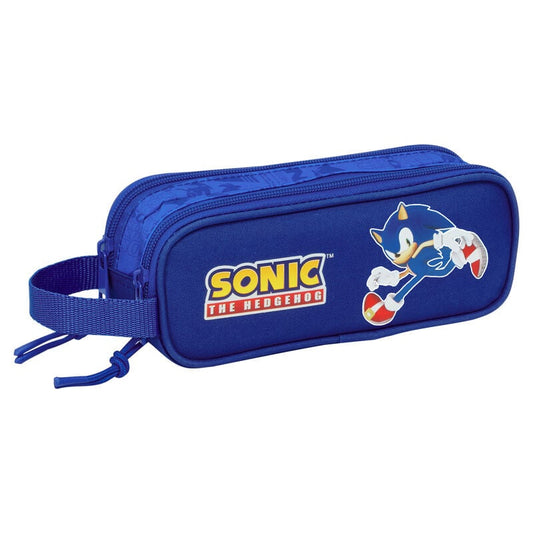 Portatodo doble azul de Sonic the Hedgehog con asa lateral