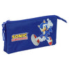 Portatodo triple azul SAFTA con Sonic the Hedgehog