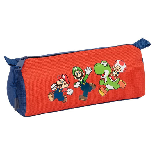 Portatodo rojo SAFTA de Super Mario Bros con Mario, Luigi, Yoshi y Toad