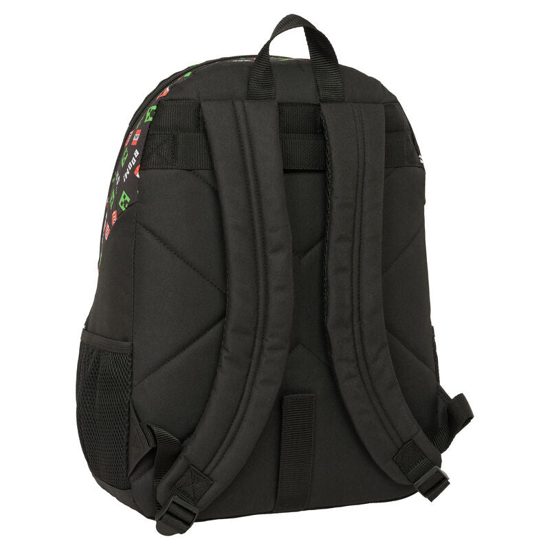 Mochila Minecraft negra con Creeper y estampado de TNT - 2