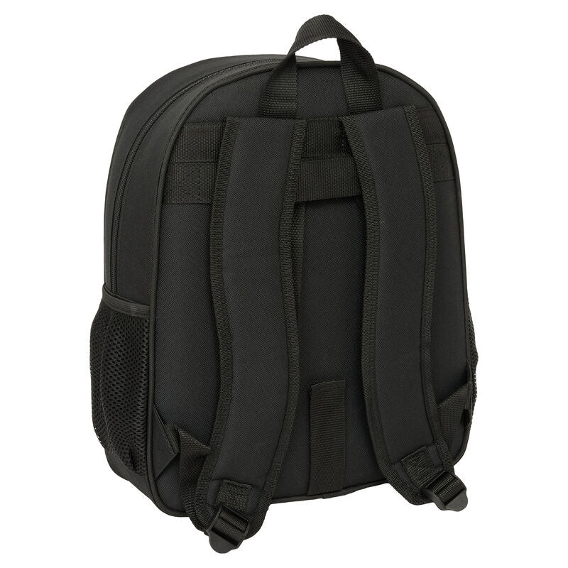 Mochila negra One Piece de 38 cm con bolsillo frontal - 2