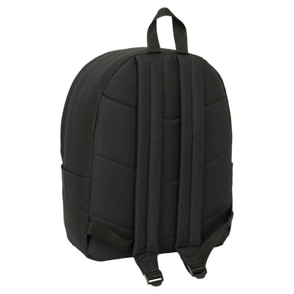 Mochila negra One Piece de 40 cm con bolsillo frontal marrón - 2