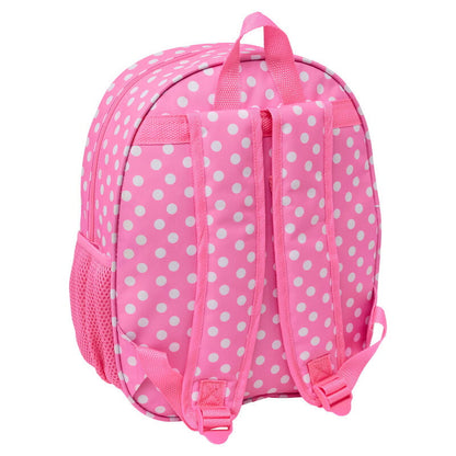Mochila rosa 3D LED de Minnie Disney con lunares blancos - 2