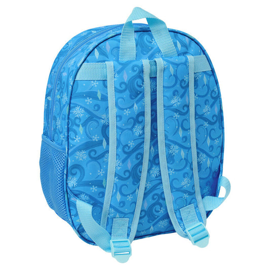 Mochila azul Frozen Disney 3D con Elsa y luces LED - 2