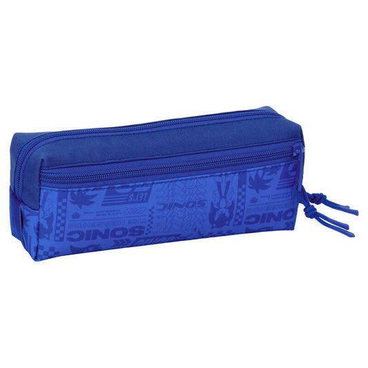 Portatodo triple azul de Sonic the Hedgehog con tres cremalleras - 2