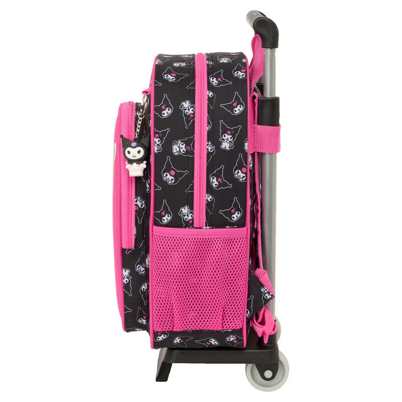 Trolley SAFTA Kuromi negro y rosa con mochila extraíble - 3
